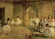 Edgar Degas, Ballettsaal der Oper in der Rue Peletier